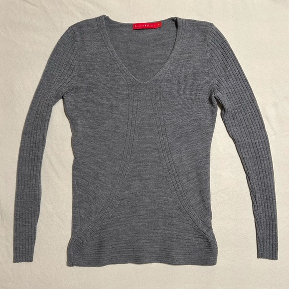 Krimson Klover womens gray wool sweater small EUC - Picture 1 of 5
